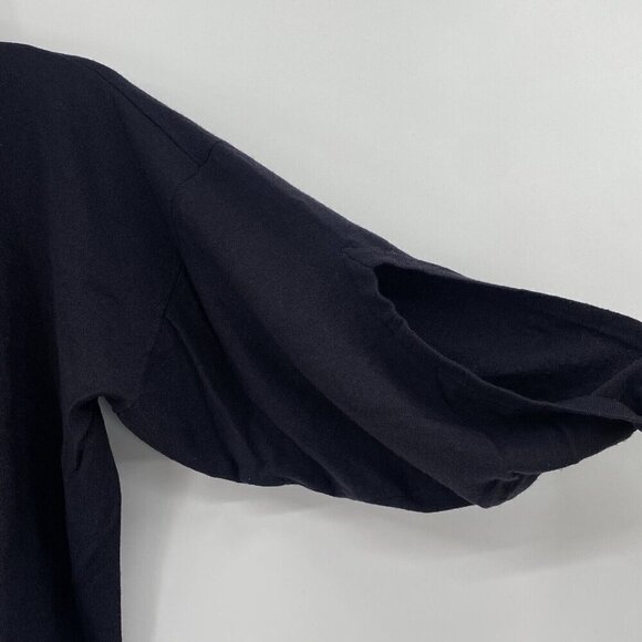 Theory Women's Size Large Turtle Neck Wool Sweater Statement Sleeves - Picture 12 of 12